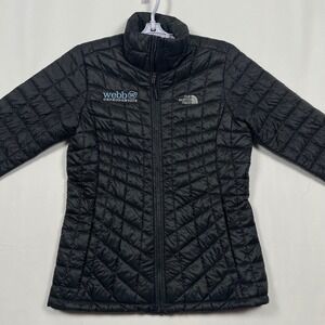 The North Face Thermoball Puffer Jacket Lightweight Quilted‎ Black Womens Small